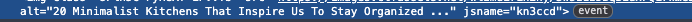 good use of alt text - clean image metadata and relevant alt text